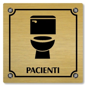 WC pacienti, 148x148mm, zlatá, Kansas